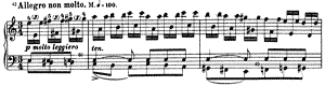 Etude in 12 Exercises  opus 1 no 2 A Minor by Franz Liszt piano sheet music