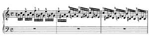 Bach: Prelude and Fugue  A-Minor by Franz Liszt piano sheet music