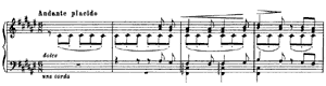 Andante placido  no 3 n/a by Franz Liszt piano sheet music