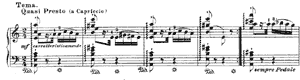 Theme and Variations  no 6 A Minor by Franz Liszt piano sheet music