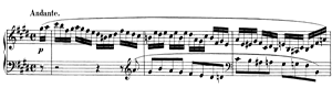 Andante  opus 16 no 3 E Major by Felix Mendelssohn piano sheet music
