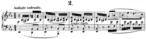 Andante sostenuto  opus 72 no 2 E-flat Major by Felix Mendelssohn piano sheet music