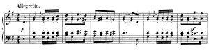 Allegretto  opus 72 no 3 G Major by Felix Mendelssohn piano sheet music