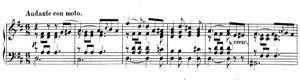 Andante con moto  opus 72 no 4 D Major by Felix Mendelssohn piano sheet music