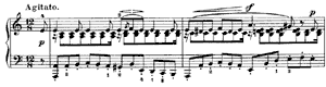Passion  opus 38 no 5 A-Minor by Felix Mendelssohn piano sheet music