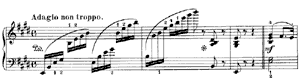 Consolation  opus 30 no 3 E Major by Felix Mendelssohn piano sheet music
