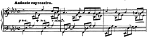 Andante espressivo  opus 6 no 1 A-flat Major by Fanny Mendelssohn-Hensel piano sheet music