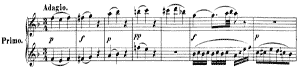 Sonata for four hands  K 497 F-Major by Wolfgang Amad�us Mozart piano sheet music