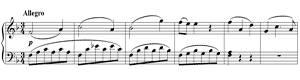 piano sheet music of Sonata
