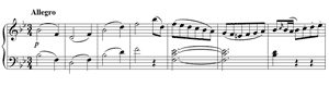 piano sheet music of Sonata