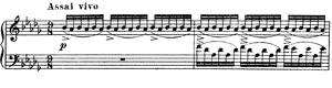 The Seamstress  D-flat Major by Modest Petrovich Mussorgsky piano sheet music