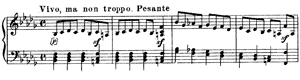 Near the Southern Shore of the Crimea: Capriccio  B-flat Minor by Modest Petrovich Mussorgsky piano sheet music