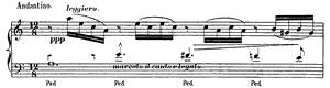 The Autumn  opus 101 no 3 A Minor by Isaac Alb�niz piano sheet music