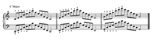 Major Arpeggios  n/a by  Technique piano sheet music