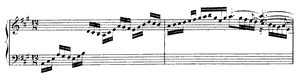 English Suite  no 1 A Major by Johann Sebastian Bach piano sheet music