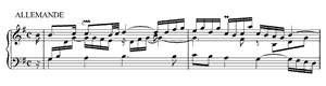 French Suite  no 5 G Major by Johann Sebastian Bach piano sheet music