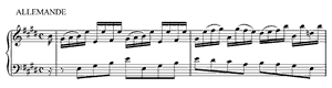 French Suite  no 6 E Major by Johann Sebastian Bach piano sheet music