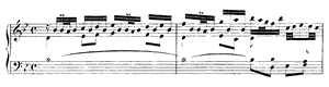 Partita  no 1 B-flat Major by Johann Sebastian Bach piano sheet music