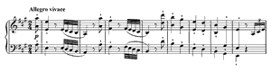 Sonata 2  opus 2 no 2 A Major by Ludwig van Beethoven piano sheet music