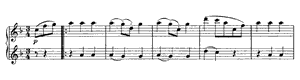 Waltz - For Four Hands  opus 52 no 4 F Major by Johannes Brahms piano sheet music