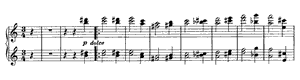 Waltz - For Four Hands  opus 52 no 5 A Minor by Johannes Brahms piano sheet music