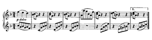 Waltz - For Four Hands by Johannes Brahms Waltz - For Four Hands opus 65 no 6 F Major by Johannes Brahms piano sheet music