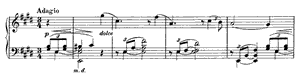 Intermezzo  opus 116 no 4 E Major by Johannes Brahms piano sheet music