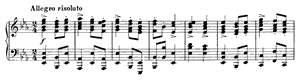 Rhapsody by Johannes Brahms Rhapsody opus 119 no 4 E-flat Major by Johannes Brahms piano sheet music