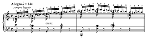 Etude  opus 10 no 2 A Minor by Fr�d�ric Chopin piano sheet music