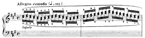 Study by Carl Czerny Study opus 849 no 23 A Major by Carl Czerny piano sheet music