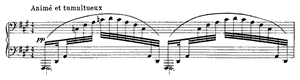 Prelude - Ce qu'a vu le Vent d'Ouest  book 1 no 7 n/a by Claude Debussy piano sheet music
