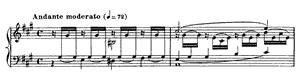 Prelude  opus 103 no 7 A Major by Gabriel Faur� piano sheet music