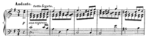 Andante by Fanny Mendelssohn-Hensel Andante opus 2 no 1 G Major by Fanny Mendelssohn-Hensel piano sheet music