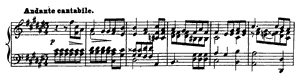Andante cantabile  opus 6 no 3 F-sharp Major by Fanny Mendelssohn-Hensel piano sheet music