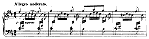 Allegro moderato by Fanny Mendelssohn-Hensel Allegro moderato opus 8 no 1 B Minor by Fanny Mendelssohn-Hensel piano sheet music