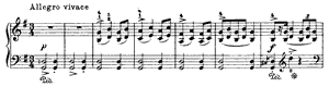 Springdans - Norwegian Dance  opus 47 no 6 G Major by Edvard Grieg piano sheet music