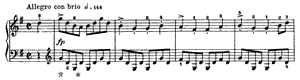 Rigadoun  opus 40 no 5 G Major by Edvard Grieg piano sheet music
