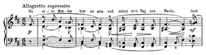 The Old Mother by Edvard Grieg The Old Mother opus 52 no 6 B Minor by Edvard Grieg piano sheet music