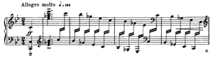 White Clouds  G Minor by Edvard Grieg piano sheet music