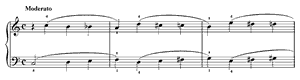 Moderato by Johann Wilhelm Hässler Moderato opus 38 no 5 C Major by Johann Wilhelm Hässler piano sheet music