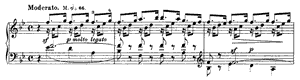 Etude in 12 Exercises  opus 1 no 5 B-flat Major by Franz Liszt piano sheet music