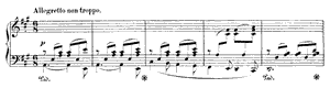 Gondola Song  A Major by Felix Mendelssohn piano sheet music