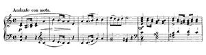 Andante con moto by Felix Mendelssohn Andante con moto opus 16 no 1 A Minor by Felix Mendelssohn piano sheet music