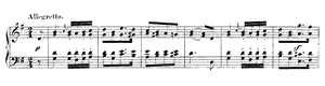 Allegretto  opus 72 no 3 G Major by Felix Mendelssohn piano sheet music
