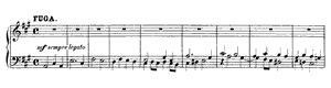 Fugue: Serious, with Increasing Vivacity by Felix Mendelssohn Fugue: Serious, with Increasing Vivacity opus 7 no 5 A Major by Felix Mendelssohn piano sheet music