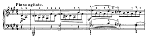 Restlessness  opus 19 no 5 F-sharp Minor by Felix Mendelssohn piano sheet music