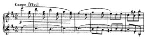 A Child's Scherzo - First Version  D Major by Modest Petrovich Mussorgsky piano sheet music