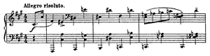 Allemande by Sergey Prokofiev Allemande opus 12 no 8 F-sharp Minor by Sergey Prokofiev piano sheet music
