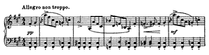 Gavotte by Sergey Prokofiev Gavotte opus 32 no 3 F-sharp Minor by Sergey Prokofiev piano sheet music