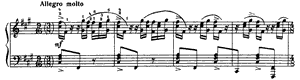 Etude-Tableau: Allegro Molto by Sergey Rachmaninoff Etude-Tableau: Allegro Molto opus 39 no 3 F-sharp Minor by Sergey Rachmaninoff piano sheet music